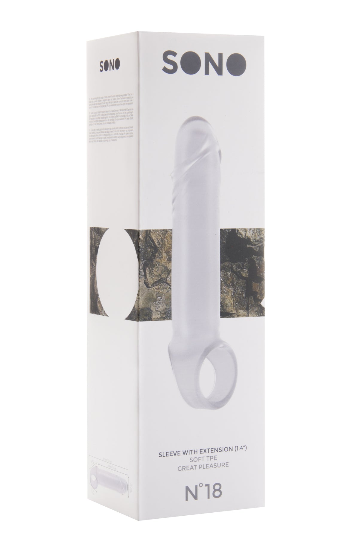 no.18 Sleeve With Extension 1.4" - Transparent