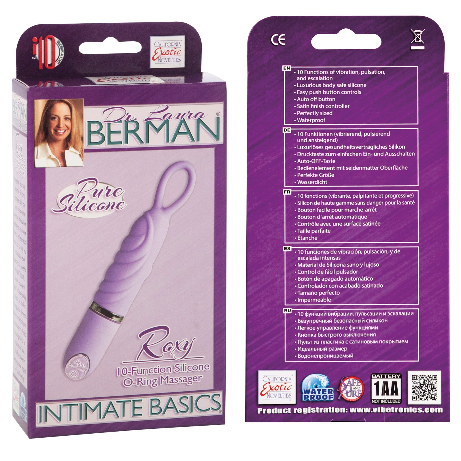 Dr. Berman Intimate Basics Roxy 10-Function Silicone O-Ring Massager